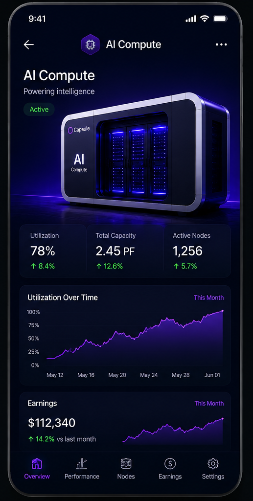 AI Compute mobile view
